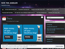 Tablet Screenshot of fatethejuggler.wordpress.com