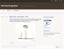 Tablet Screenshot of divinityclergywear.wordpress.com