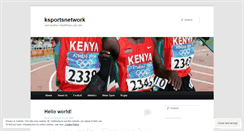 Desktop Screenshot of ksportsnetwork.wordpress.com