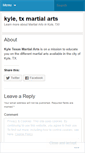 Mobile Screenshot of kyletxmartialarts.wordpress.com