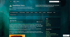 Desktop Screenshot of dandeliondairy.wordpress.com