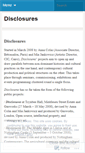 Mobile Screenshot of disclosuresproject.wordpress.com