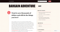 Desktop Screenshot of bargainadventure.wordpress.com