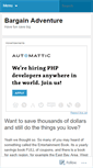 Mobile Screenshot of bargainadventure.wordpress.com