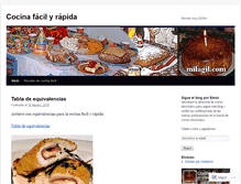 Tablet Screenshot of cocinafacilyrapida.wordpress.com