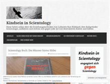 Tablet Screenshot of kindseininscientology.wordpress.com