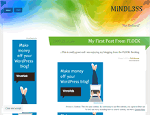 Tablet Screenshot of mindless.wordpress.com