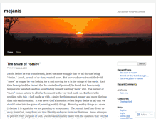 Tablet Screenshot of mejanis.wordpress.com