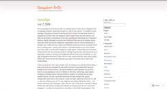 Desktop Screenshot of bangalorebelly.wordpress.com