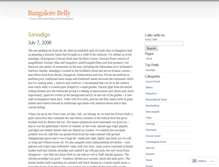 Tablet Screenshot of bangalorebelly.wordpress.com