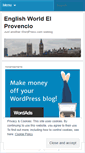 Mobile Screenshot of englishworldelprovencio.wordpress.com