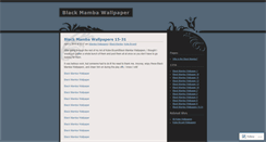 Desktop Screenshot of blackmambawallpaper.wordpress.com