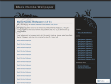 Tablet Screenshot of blackmambawallpaper.wordpress.com