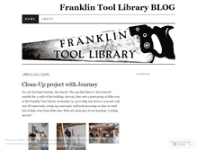 Tablet Screenshot of franklintoollibrary.wordpress.com