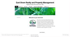 Desktop Screenshot of eastshorerealty.wordpress.com