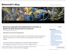 Tablet Screenshot of mrktmind21.wordpress.com