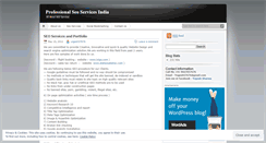 Desktop Screenshot of professionalseoservicessindia.wordpress.com