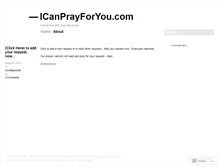 Tablet Screenshot of icanprayforyou.wordpress.com