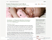 Tablet Screenshot of familyformationlaw.wordpress.com
