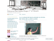Tablet Screenshot of eduadultos.wordpress.com