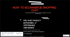 Desktop Screenshot of howtoecommerceshoppingcart.wordpress.com
