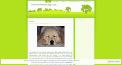Desktop Screenshot of findtheperfectdog.wordpress.com