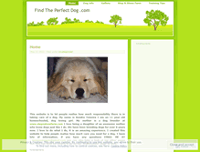 Tablet Screenshot of findtheperfectdog.wordpress.com