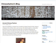 Tablet Screenshot of chinesefashion.wordpress.com