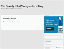 Tablet Screenshot of beverlyhillsphotographer.wordpress.com
