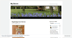 Desktop Screenshot of mydevon.wordpress.com