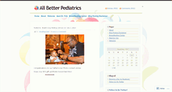 Desktop Screenshot of allbetterpediatrics.wordpress.com