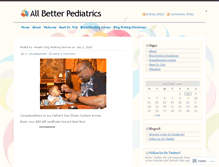 Tablet Screenshot of allbetterpediatrics.wordpress.com