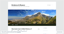 Desktop Screenshot of evidenceandreason.wordpress.com