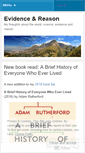 Mobile Screenshot of evidenceandreason.wordpress.com