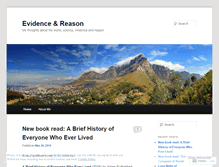 Tablet Screenshot of evidenceandreason.wordpress.com