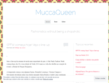 Tablet Screenshot of muccaqueen.wordpress.com