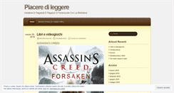Desktop Screenshot of piaceredileggere.wordpress.com