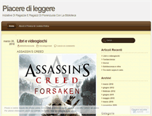 Tablet Screenshot of piaceredileggere.wordpress.com