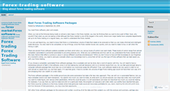 Desktop Screenshot of forextradingsoftwares.wordpress.com