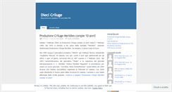 Desktop Screenshot of diecicriluge.wordpress.com
