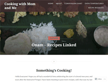 Tablet Screenshot of cookingwithmomandme.wordpress.com