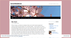 Desktop Screenshot of neverfeelalone.wordpress.com