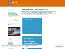 Tablet Screenshot of hraf755.wordpress.com