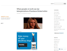 Tablet Screenshot of bootscall.wordpress.com