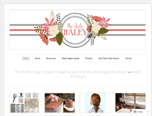 Tablet Screenshot of dailyhaley.wordpress.com