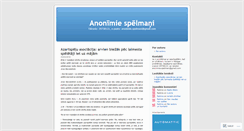 Desktop Screenshot of anonimiespelmani.wordpress.com