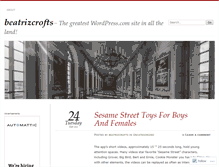 Tablet Screenshot of beatrizcrofts.wordpress.com