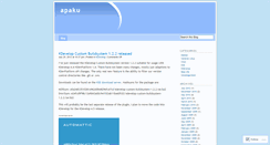 Desktop Screenshot of apaku.wordpress.com