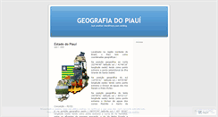 Desktop Screenshot of geografiapiauiense.wordpress.com