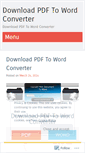 Mobile Screenshot of downloadpdftowordconverter.wordpress.com